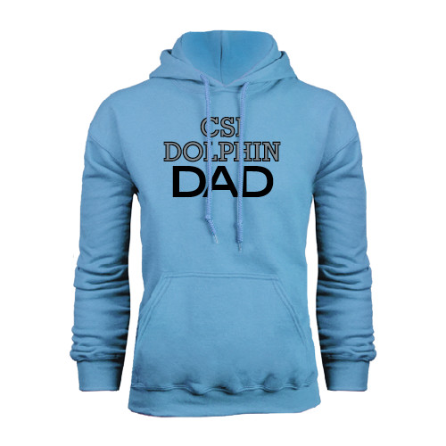 Light Blue Fleece Hoodie-Dad