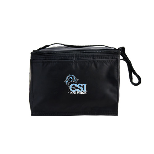 Six Pack Black Cooler-Official Logo