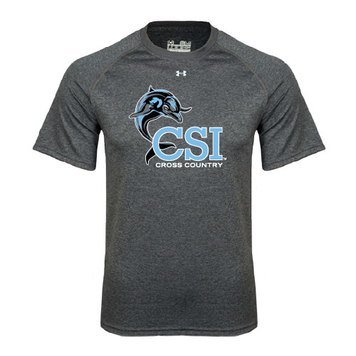 Under Armour Carbon Heather Tech Tee-Cross Country