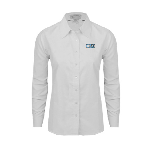 Womens White Oxford Shirt-CSI