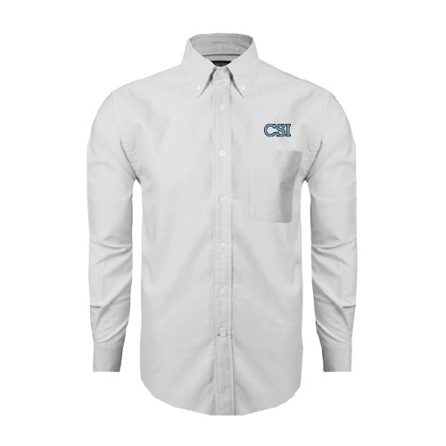 White Oxford Long Sleeve Shirt-CSI