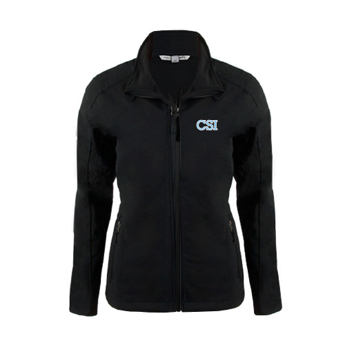 Womens Black Softshell Jacket-CSI
