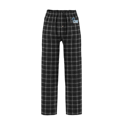 Black/Grey Flannel Pajama Pant-Official Logo