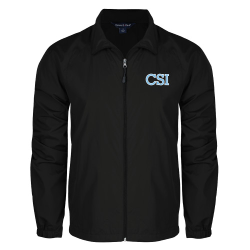 Black Full Zip Wind Jacket-CSI