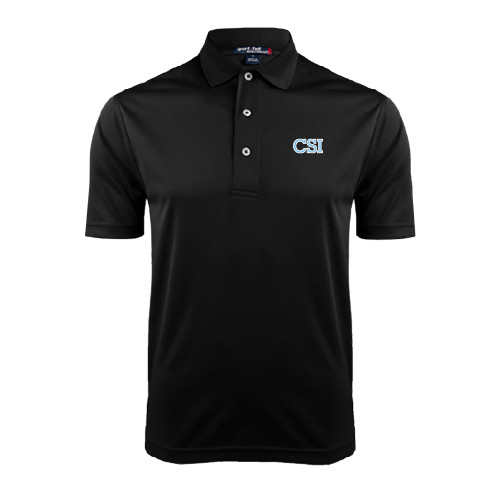Black Dry Mesh Polo-CSI