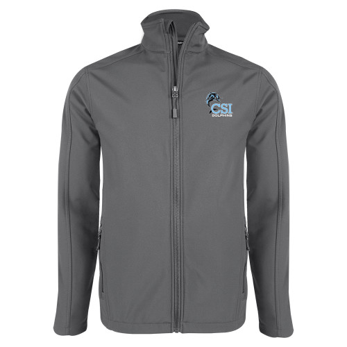 Charcoal Softshell Jacket-Official Logo