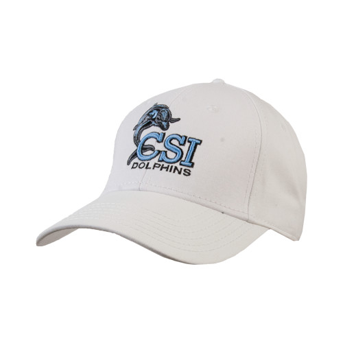 White Structured Adjustable Pro Style Hat-Official Logo