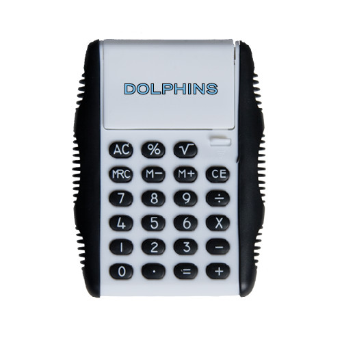 White Flip Cover Calculator-Dolphins