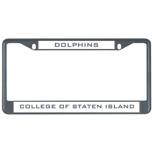 Metal License Plate Frame in Black-Mascot