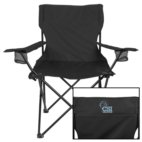 Deluxe Black Captains Chair-Official Logo