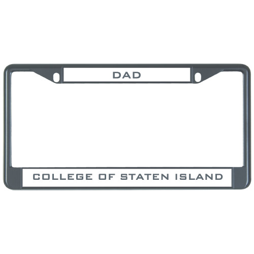 Dad Metal License Plate Frame in Black-Dad