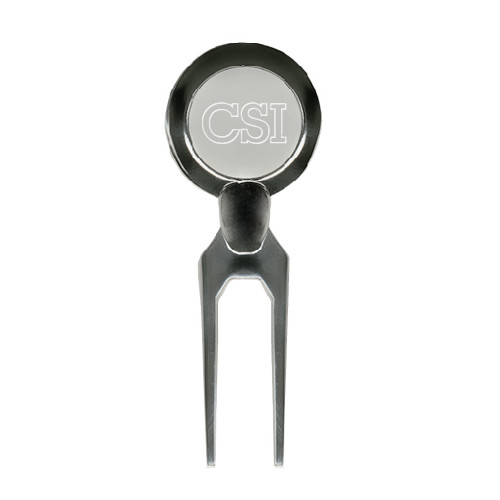 Silver Divot Tool/Ball Marker-CSI Engraved