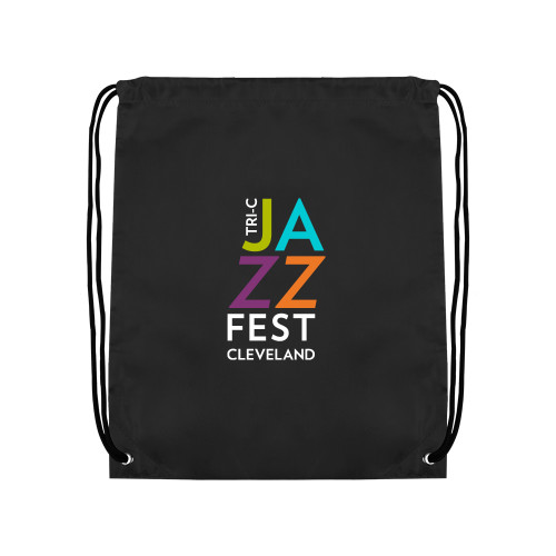  Black Drawstring Backpack - Tri-C JazzFest Cleveland
