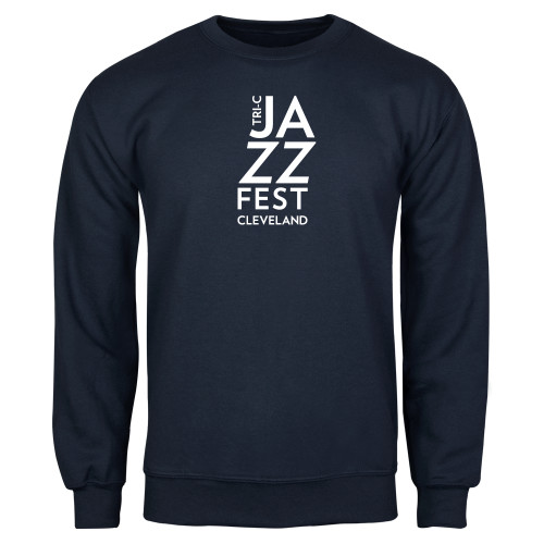  Navy Fleece Crew - Tri-C JazzFest