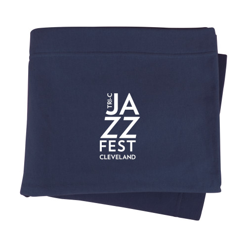  Navy Sweatshirt Blanket - Tri-C JazzFest