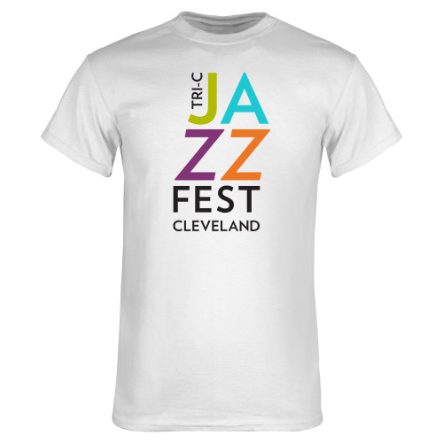  White T Shirt - Tri-C JazzFest Cleveland