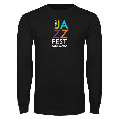  Black Long Sleeve T Shirt - Tri-C JazzFest Cleveland