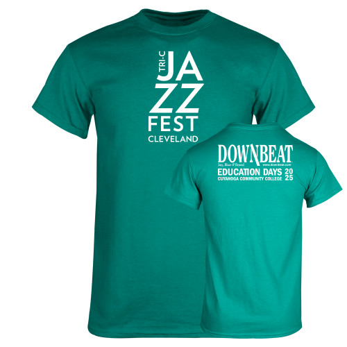  Teal T Shirt - Downbeat Jazz Blues & Beyond