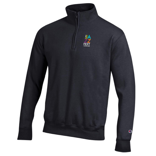  Champion Black Fleece 1/4 Zip - Tri-C JazzFest Cleveland