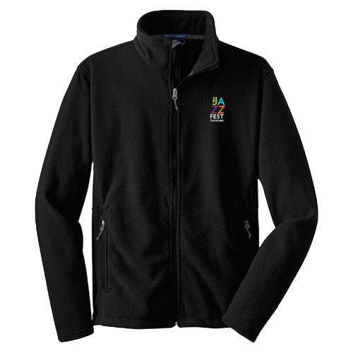  Youth Black Fleece Full Zip Jacket - Tri-C JazzFest Cleveland