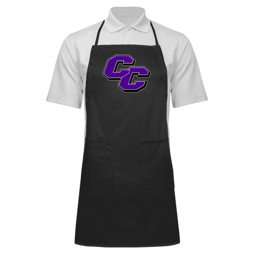  Full Length Black Apron - Curry College Primary Athletic Mark