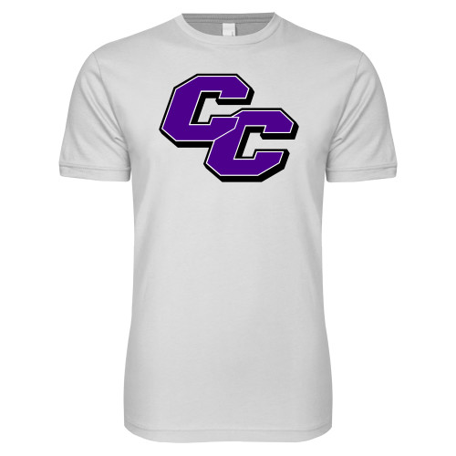  Next Level White SoftStyle T Shirt - Curry College Primary Athletic Mark
