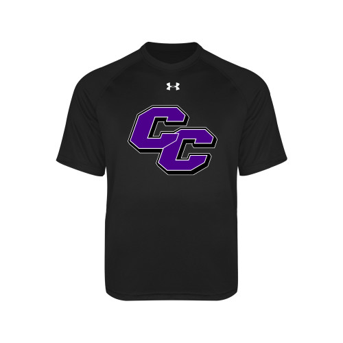  Under Armour Youth Black Tech Tee - Curry College Primary Athletic Mark