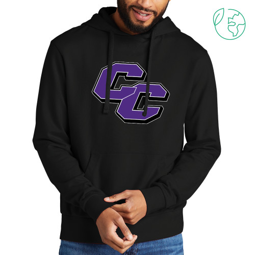  Allmade Black Organic French Terry Pullover Hoodie - Curry College Primary Athletic Mark