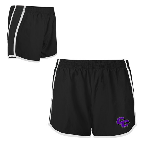  Womens Black/White Team Short - Curry College Primary Athletic Mark