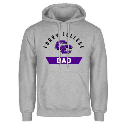  Grey Fleece Hoodie - Curry College Dad