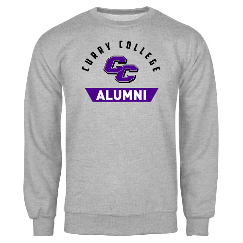  Grey Fleece Crew - Curry College Alumni