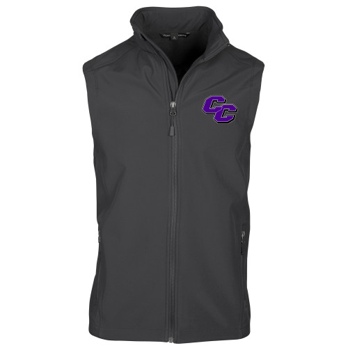  Charcoal Softshell Core Vest - Curry College Primary Athletic Mark