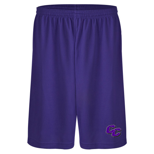  Purple Performance Classic 9 Inch Short - Curry College Primary Athletic Mark