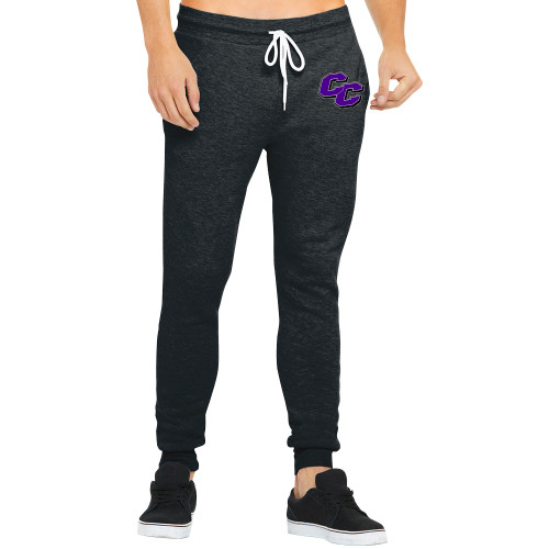  Bella Canvas Charcoal Heather Joggers - Curry College Primary Athletic Mark