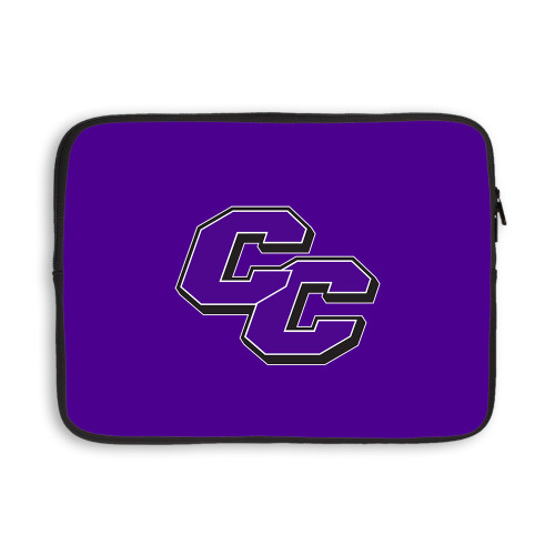  13 inch Neoprene Laptop Sleeve - Curry College Primary Athletic Mark