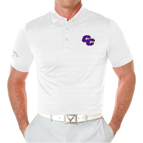  Callaway Opti Vent White Polo - Curry College Primary Athletic Mark