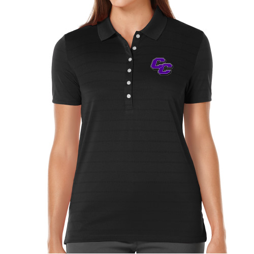  Callaway Womens Black Opti Vent Polo - Curry College Primary Athletic Mark