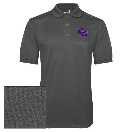  Charcoal Dry Mesh Polo - Curry College Primary Athletic Mark