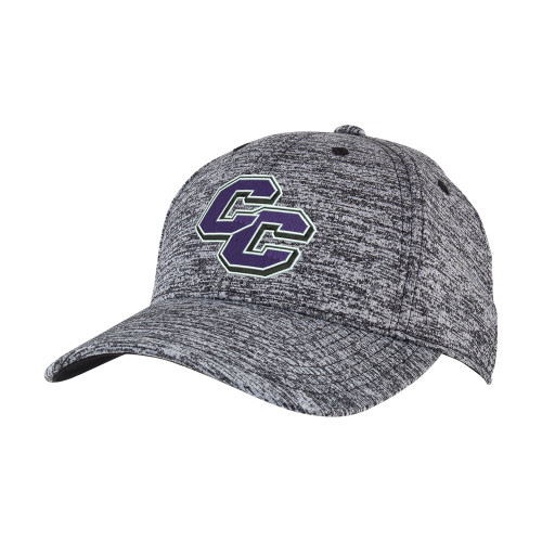  PosiCharge Black/White Electric Heather Hat - Curry College Primary Athletic Mark