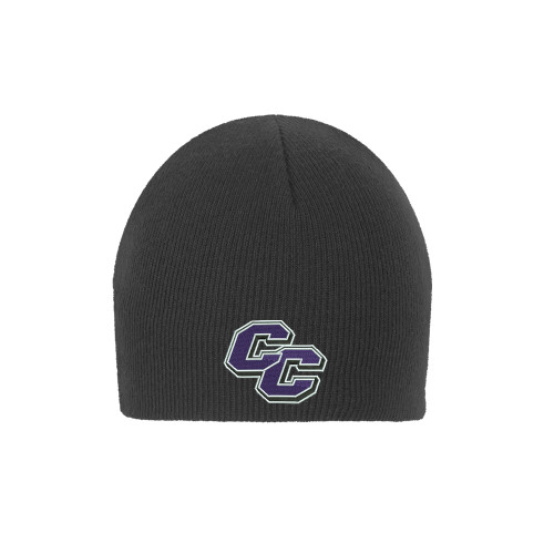  Charcoal Knit Beanie - Curry College Primary Athletic Mark