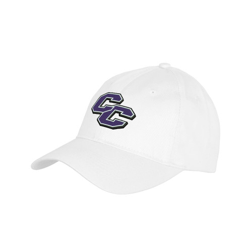  Youth White Pro Style Hat - Curry College Primary Athletic Mark