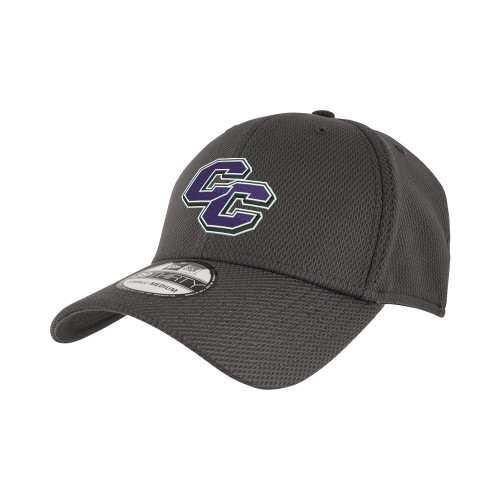  New Era Charcoal Diamond Era 39Thirty Stretch Fit Hat - Curry College Primary Athletic Mark