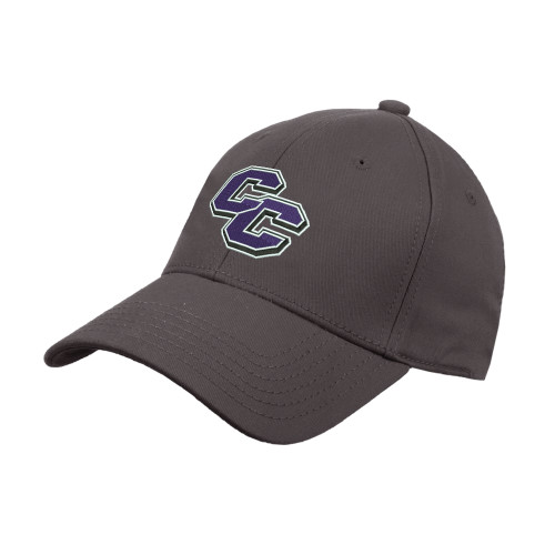  Charcoal Structured Adjustable Pro Style Hat - Curry College Primary Athletic Mark