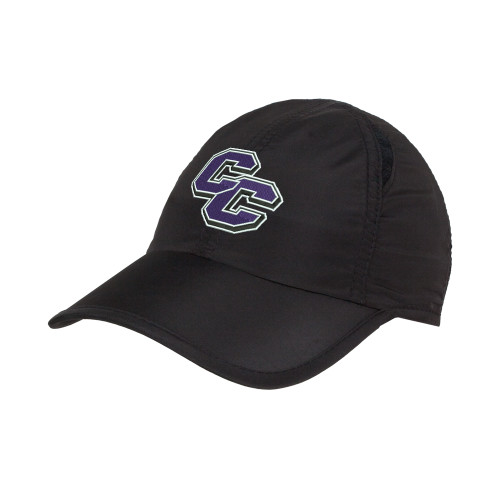  Womens Black Performance Cap - Curry College Primary Athletic Mark