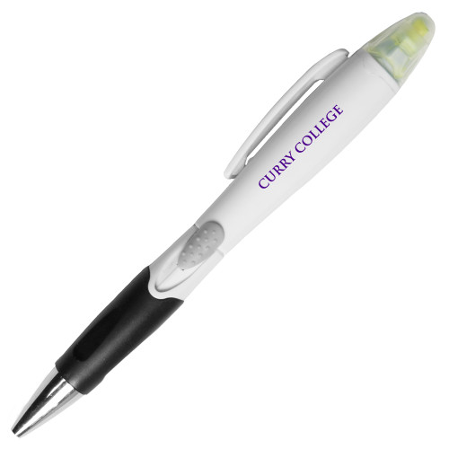  Blossom White Pen/Highlighter - Curry College Wordmark Flat