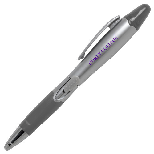  Silver/Silver Blossom Pen/Highlighter - Curry College Wordmark Flat