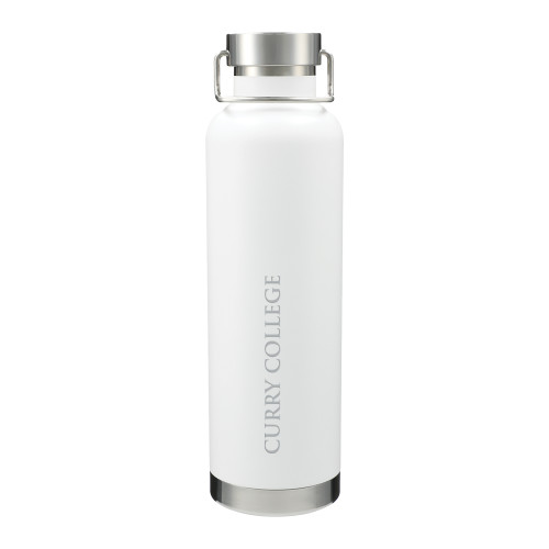  Thor Copper Vacuum Insulated White Bottle 32oz - Curry College Wordmark Flat  Engraved