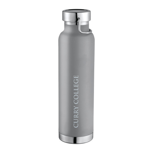 Curry College Thor Copper Vacuum Insulated Grey Bottle 22oz