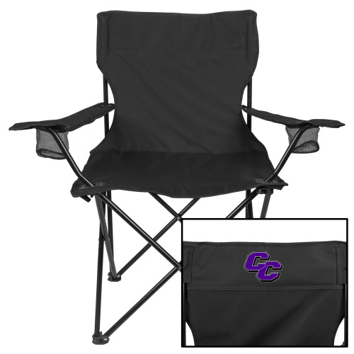  Deluxe Black Captains Chair - Curry College Primary Athletic Mark