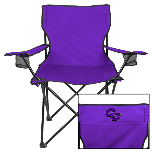  Deluxe Purple Captains Chair - Curry College Primary Athletic Mark